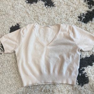 John Galt Cream colored Baby Tee